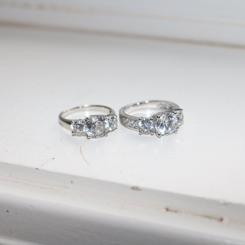 Silver and Gold Ring Set